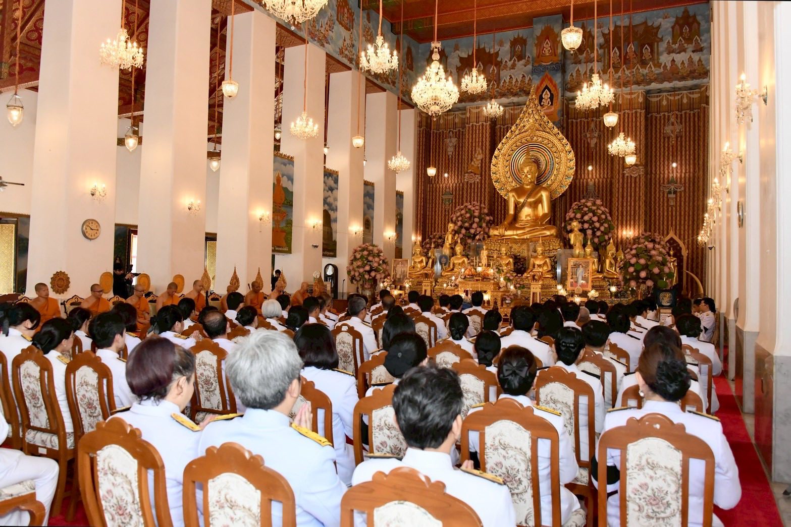 กรมชลฯ ร่วมพิธีบำเพ็ญกุศลปัญญาสมวาร (50 วัน) อุทิศถวายเป็นพระราชกุศล สมเด็จพระนางเจ้าสิริกิติ์ พระบรมราชินีนาถ พระบรมราชชนนีพันปีหลวง 