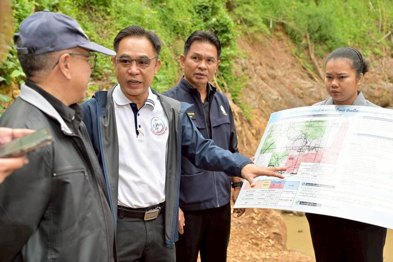 ลงพื้นที่ 'อ่างเก็บน้ำห้วยโป่ง' ปรับปรุงรับมืออุทกภัย-ภัยแล้ง ตามข้อเสนอแนะองคมนตรี
