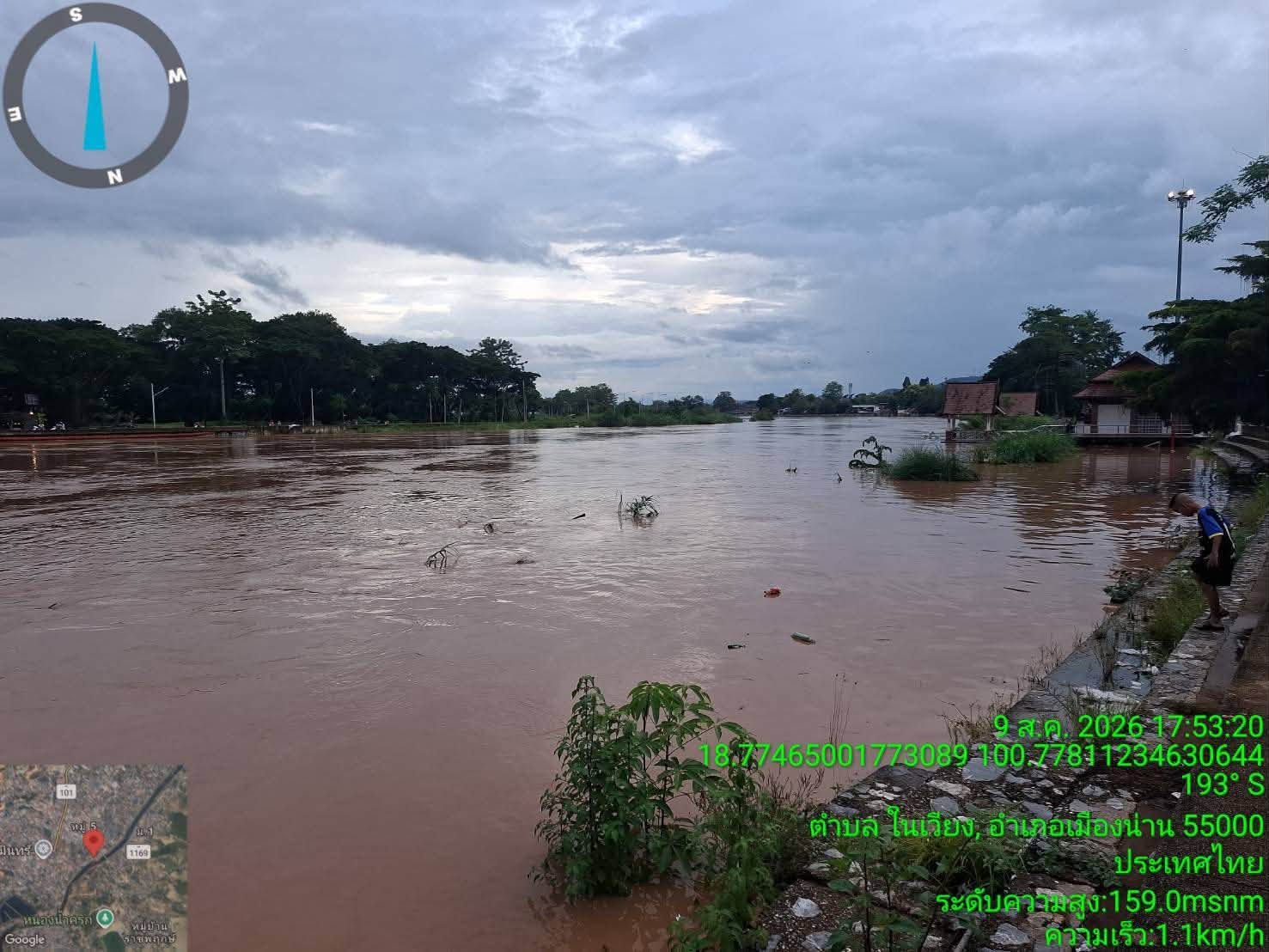 กรมชลประทาน เฝ้าระวังสถานการณ์น้ำจังหวัดน่าน หลังฝนตกหนักหลายพื้นที่ เตือนประชาชนพื้นที่ลุ่มต่ำติดตามสถานการณ์ใกล้ชิด