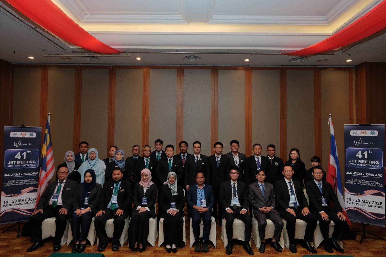 กรมชลประทาน ประชุมคณะทำงานประเมินผลการสำรวจร่วมมาเลเซีย-ไทย โครงการปรับปรุงปากแม่น้ำโก-ลก (JET) ครั้งที่ 41 ณ เมืองปีนัง ประเทศมาเลเซีย