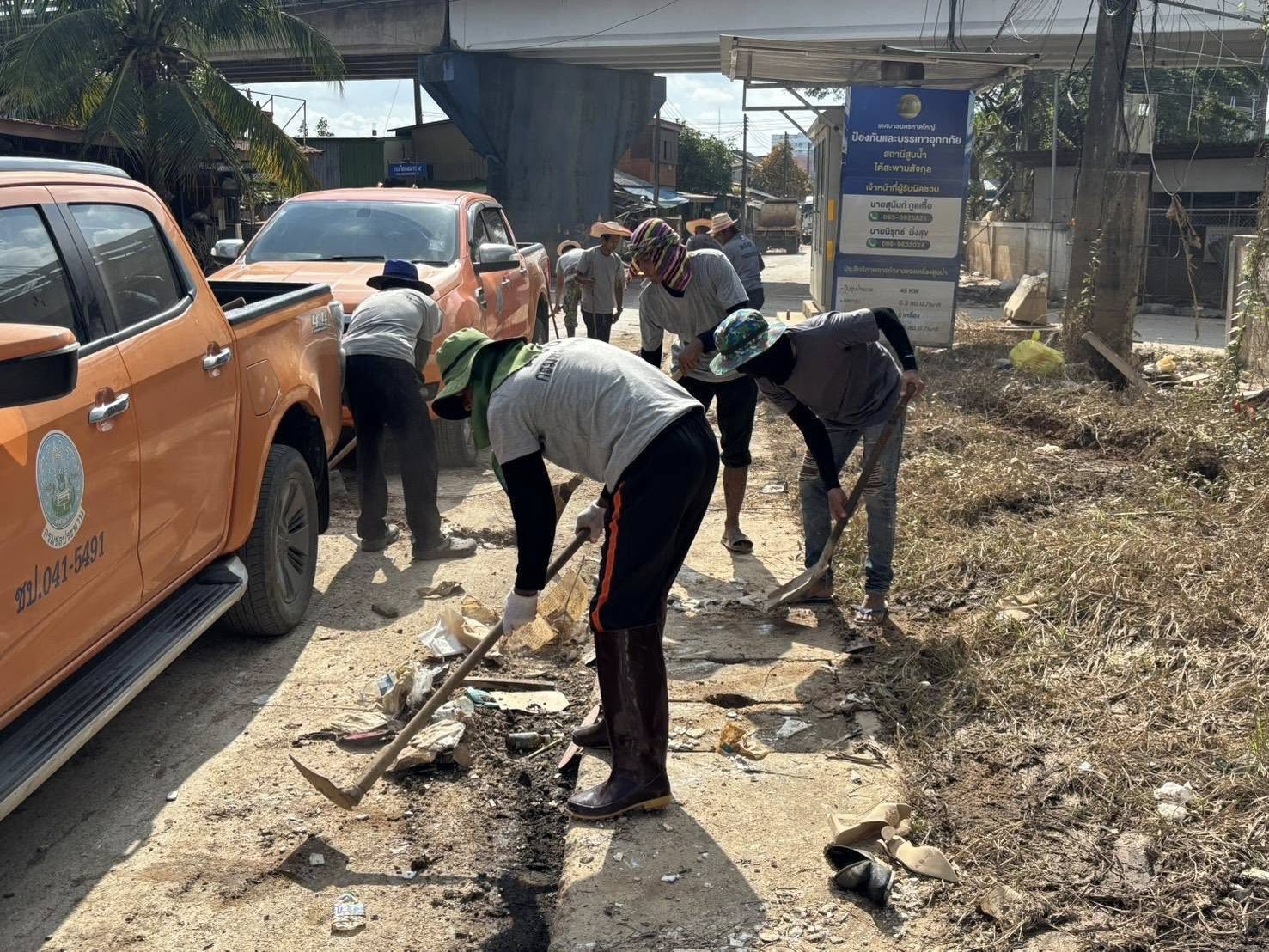 ชลประทานระดมกำลัง Big Cleanning ลุยฟื้นฟูหาดใหญ่ 