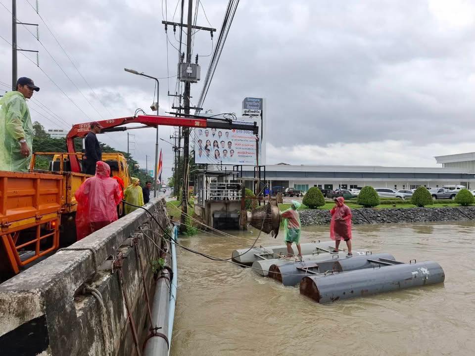 ฝนกระหน่ำหนักภาคใต้ ชป.ระดมเครื่องสูบน้ำบรรเทาน้ำท่วม