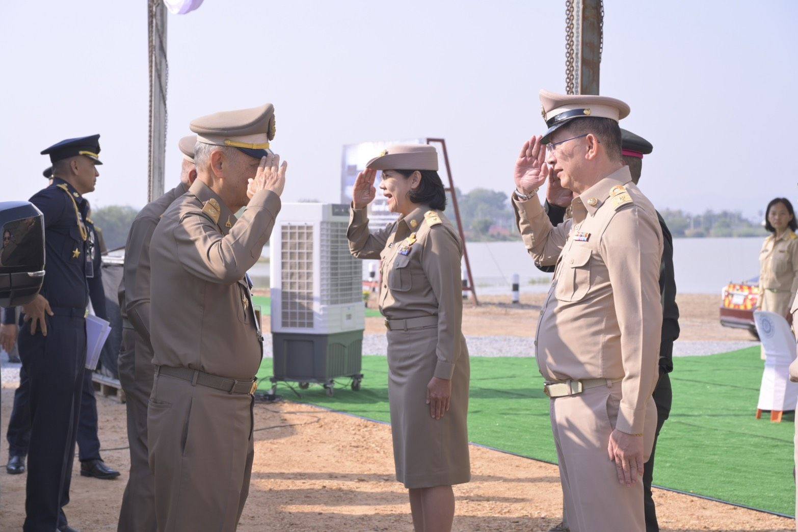 องคมนตรี ติดตามและขับเคลื่อนโครงการอันเนื่องมาจากพระราชดำริ พื้นที่จังหวัดกาญจนบุรี